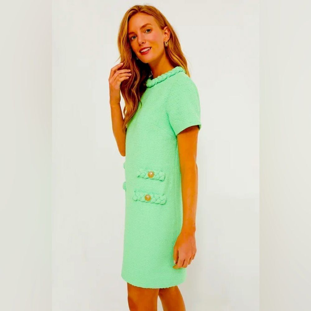 Tuckernuck Palm Beach Green Jackie Tweed Dress NWT - Picture 3 of 12